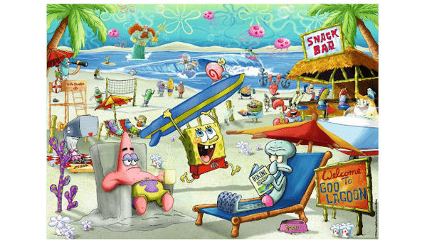 605. Bikini Bottom Beach Camp flyer