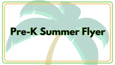 PreK Kids' Safari Summer Flyer 2026